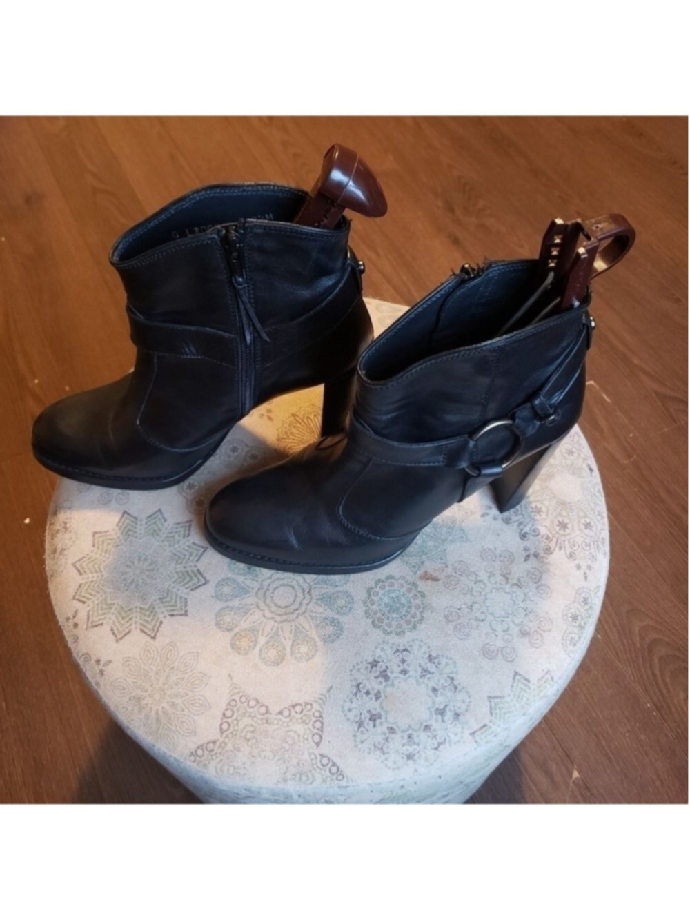 HP. Stuart Weitzman Leather Bootie - Picture 7 of 16